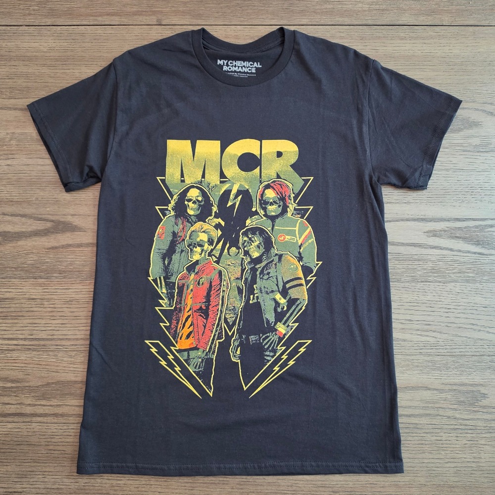 My Chemical Romance MCR Appetite For Danger Graphic T-Shirt Black Medium NWT